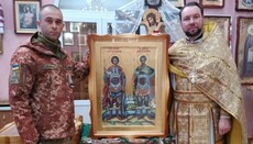 Батьки загиблих воїнів подарували ікону храму УПЦ у селі Вінницькі Хутори