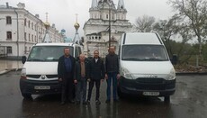 Клирики Волынской епархии доставили 10 тонн помощи в Святогорскую лавру