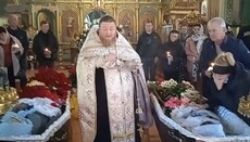 В Николаевской епархии отпели погибших при бомбардировках