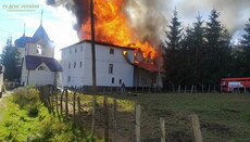 На Закарпатье произошел пожар в мужском монастыре УПЦ