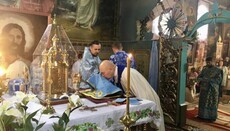 В Тернопольской епархии ПЦУ «архиепископу» сослужил католический священник