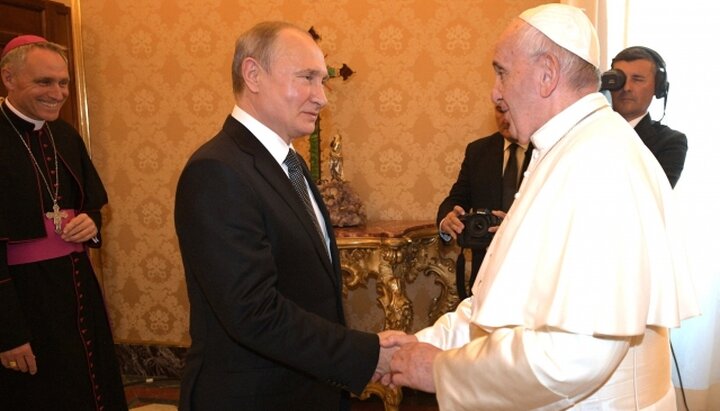 Владимир Путин и папа римский Франциск. Фото: kremlin.ru