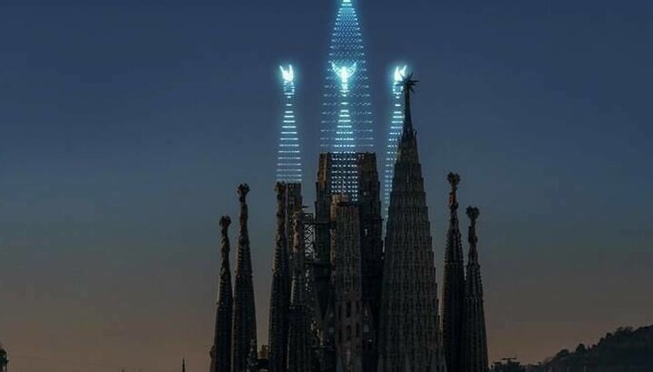 Собор в Барселоне, завершенный с помощью дронов. Фото: DRIFT