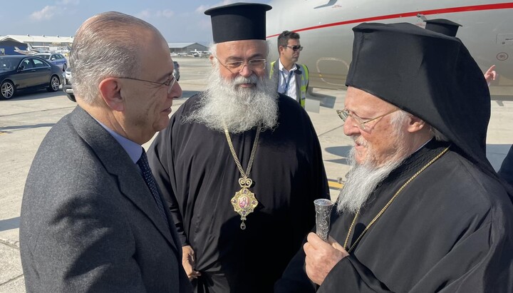 Глава Фанара прибыл на Кипр. Фото: facebook.com/ecumenicalpatriarchate
