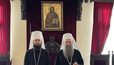 Патриарх Порфирий встретился с председателем ОВЦС МП
