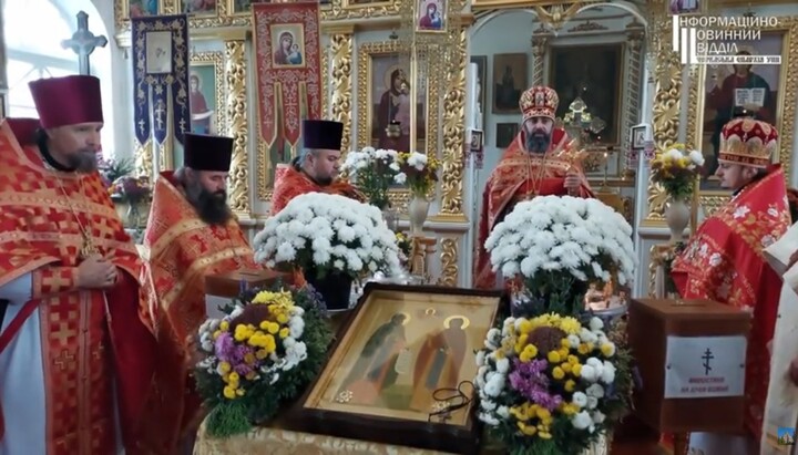 Молебен перед съездом. Фото: скриншот cherkasy.church.ua
