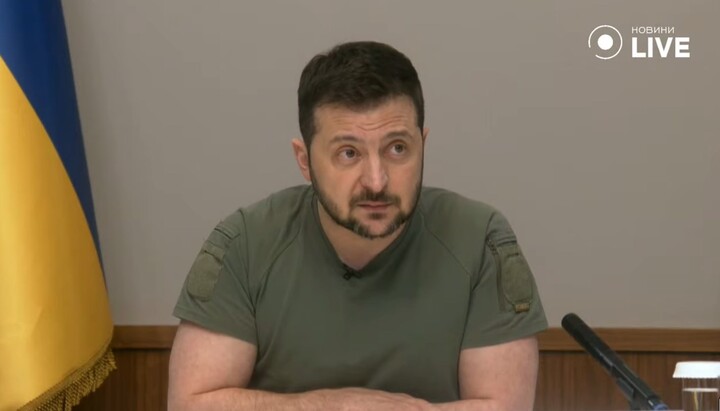 Βλαντίμιρ Ζελένσκι. Φωτογραφία: στιγμιότυπο από το κανάλι YouTube Novini. LIVE