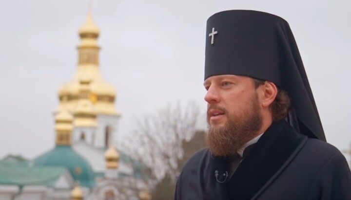 Архієпископ Баришівський Віктор. Фото: скріншот із відео на YouТube-каналі УПЦ
