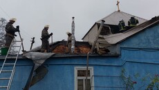 Під Харковом рятувальники загасили пожежу у Різдво-Богородичному храмі