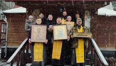 В Киевской области прошел Всеукраинский крестный ход с мощами святых воинов