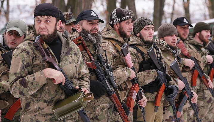 Чеченські солдати в Україні. Фото: reuters
