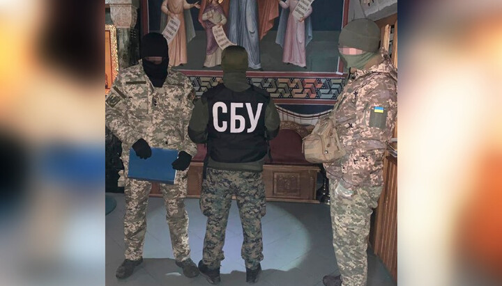 Searches in the monastery of the Mukachevo diocese. Photo: SBU press service