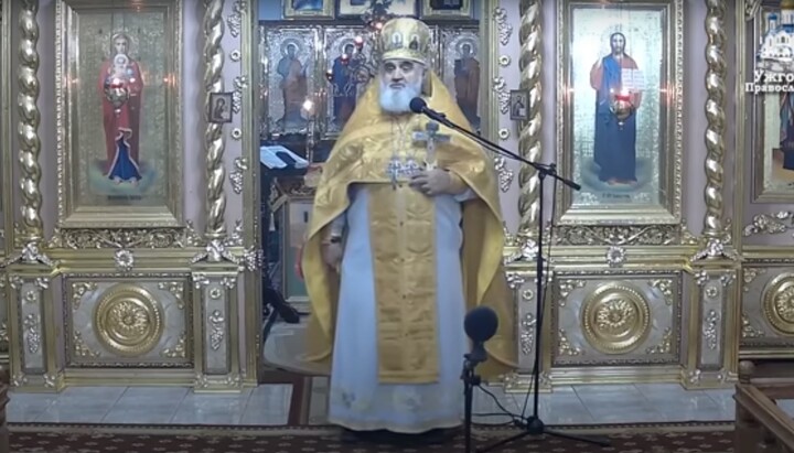 Протоієрей Димитрій Сидор. Фото: скріншот YouTube-каналу Ужгородський православний кафедральний собор