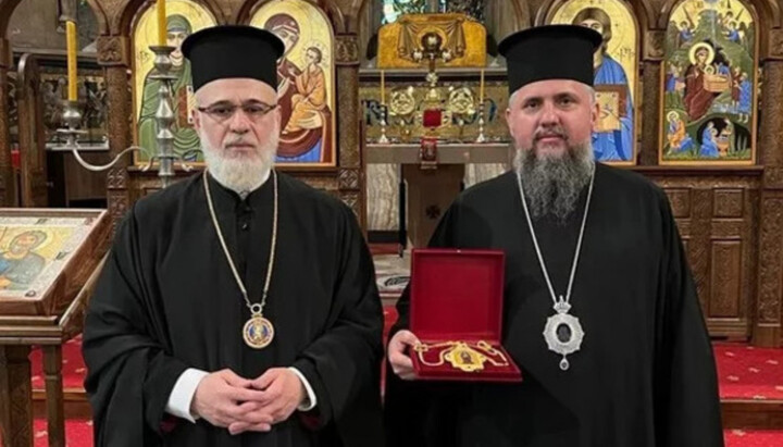 Сергей Думенко и архиепископ Грузинской Церкви Зенон. Фото: ПЦУ