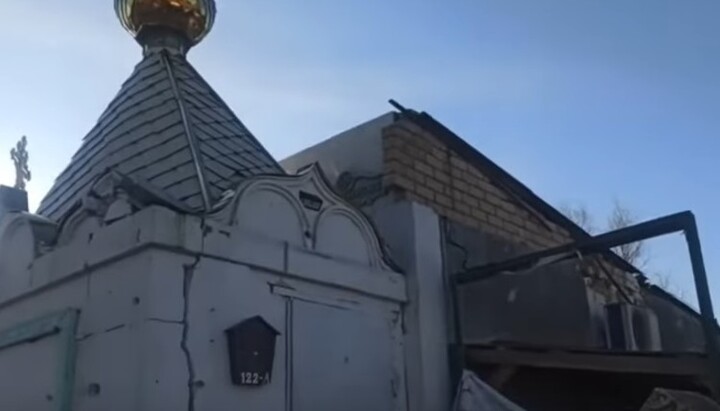Храм Серафима Саровского в Голой Пристани. Фото: скриншот видео на Youtube-канале Akaphist
