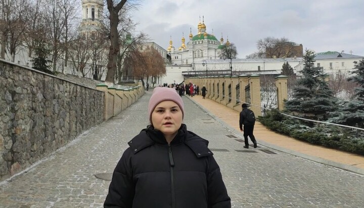 Прихожанка Киево-Печерской лавры Дарья. Фото: «Женская сила Украины»