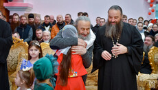 Блаженнейший возглавил литургию в Банченском монастыре и посетил детский праздник