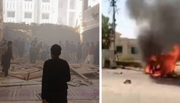 Последствия теракта в мечети Пешавара (Пакистан). Фото:  dailypakistan.com