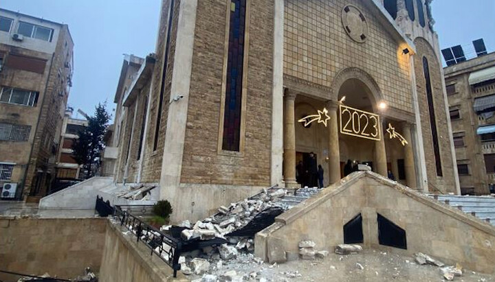 Один из храмов Антиохийского Патриархата, пострадавший в результате землетрясения. Фото: orthodoxianewsagency.gr