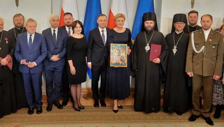 President Andrzej Duda during the awarding of representatives of the Polish Church. Photo: orthodox.pl