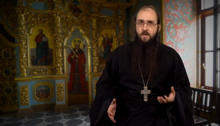 Secretary of the KDAiS Archimandrite Mitrofan. Photo: screenshot of the Facebook page of the UOC Information Center