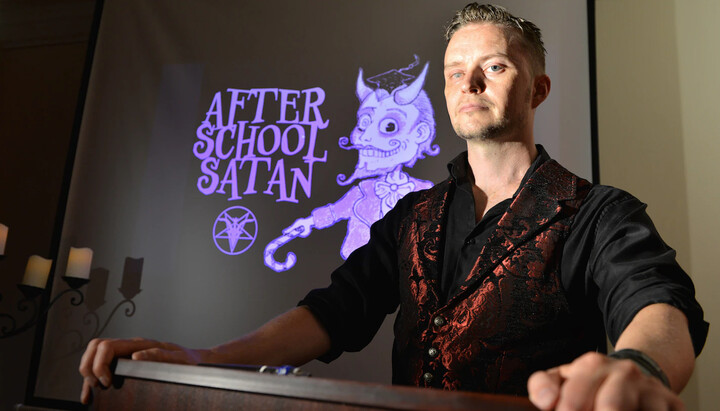 Представитель After-School Satan Club. Фото: washingtonpost.com