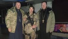 UOC priests visit Ukrainian military on the front line