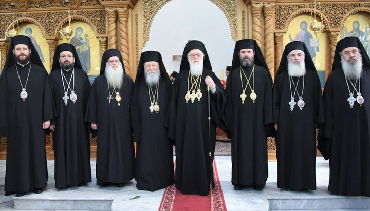 ალბანეთის ეკლესიის წინამძღვარი და იერარქები. ფოტო: orthodoxia.info