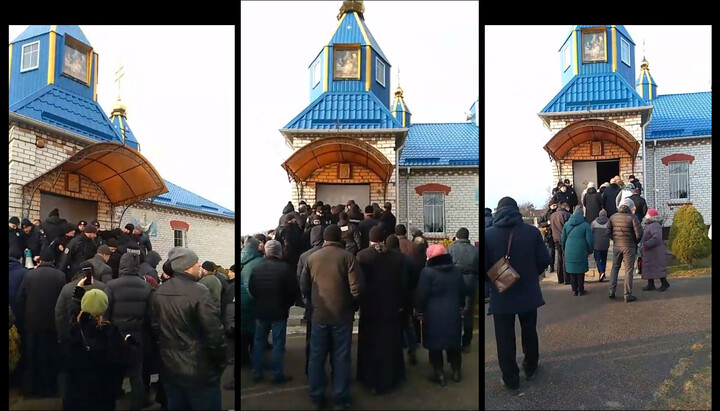 უმე-ს ტაძრის მიტაცება სოფელ გლუბოჩიცკში. ფოტო: pravlife.org