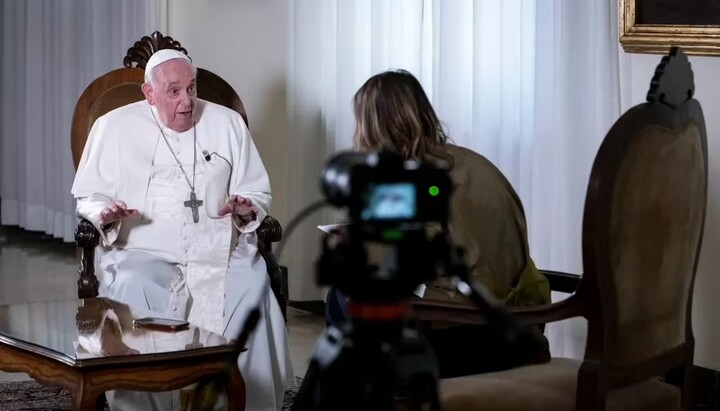 The Pope during an interview. Photo: lanacion.com.ar