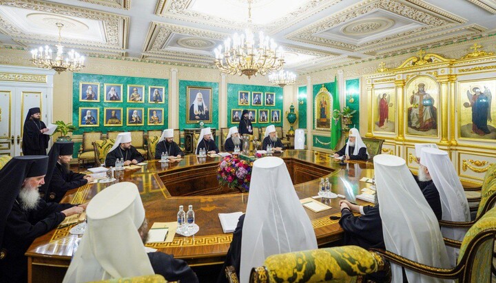 Συνεδρία της Ιεράς Συνόδου της Ρωσικής Ορθόδοξης Εκκλησίας. Φωτογραφία: patriarchia.ru