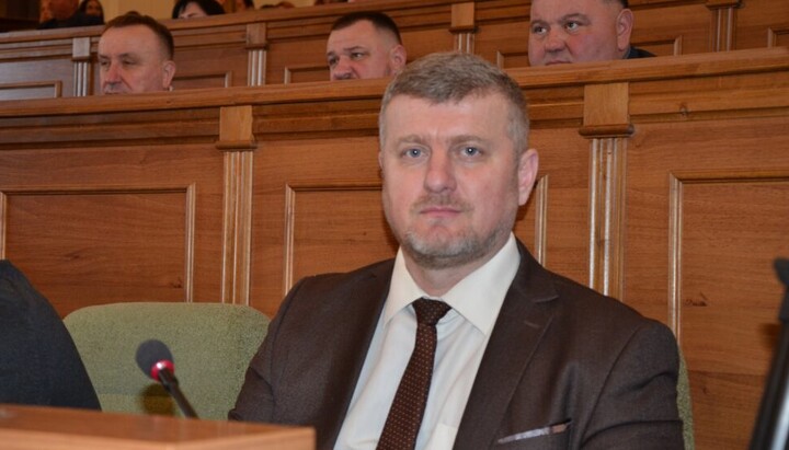 Volyn regional councillor Andriy Bokoch is the initiator of searches in UOC temples and monasteries. Photo: new.volynrada.gov.ua