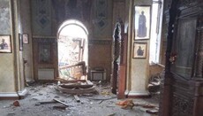 В Авдеевке из-за обстрелов сильно пострадал храм УПЦ