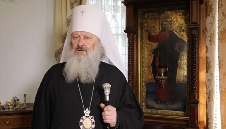 Mitropolitul Pavel (Lebedi) de Vyshgorod. Imagine: Screenshot de pe canalul YouTube al Lavrei Peșterilor de la  Kiev