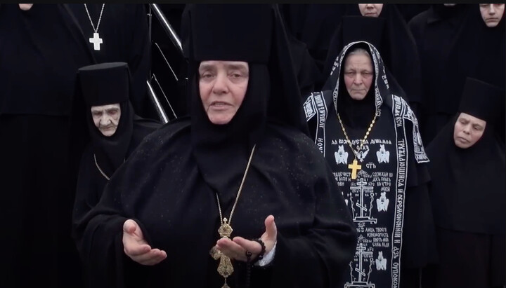 Ігуменя Михаїла. Фото: скріншот YouTube-каналу Rivne Church