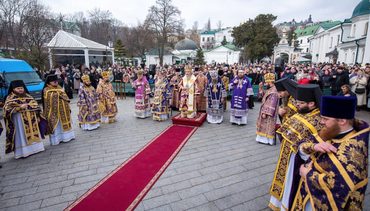 Літургія у Києво-Печерській лаврі. 19 березня 2023 року. Фото: news.church.ua