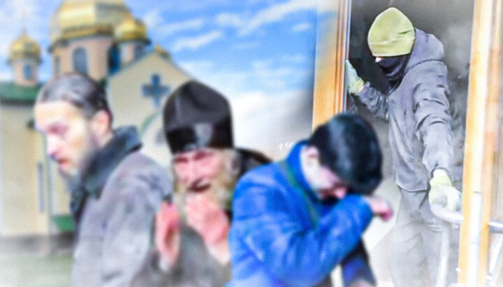 La Ivano-Frankivsk enoriașii și preoții Bisericii Ortodoxe Ucrainene în timpul acaparării bisericii au fost otrăviți cu gaze. Imagine: UJO