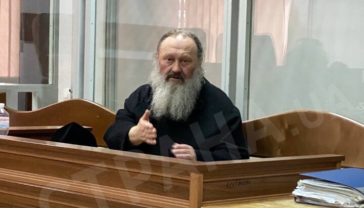 Metropolitan Pavel in court. Photo: news-kiev.ru