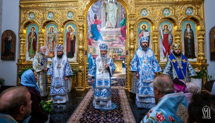 Святкова літургія у Благовіщенському храмі Святошина. Фото: news.church.ua