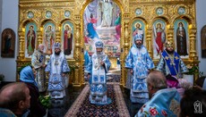 Блаженнейший возглавил литургию в Благовещенском храме Киева