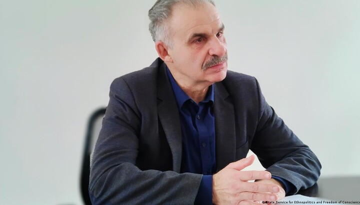 Coducătorul Serviciului de Stat pentru Etnopolitică și Libertatea de Conștiință Victor Yelenski. Imagine: dw.com