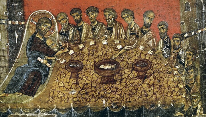 «Таємна вечеря». Ікона з монастиря Ватопед (Афон). 13 ст. Фото: old.bigenc.ru