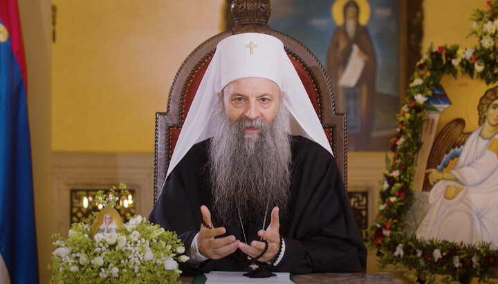 Patriarch Porfirije. Photo: screenshot of the YouTube channel Informative Service of the Srpske Pravoslavne Crkve