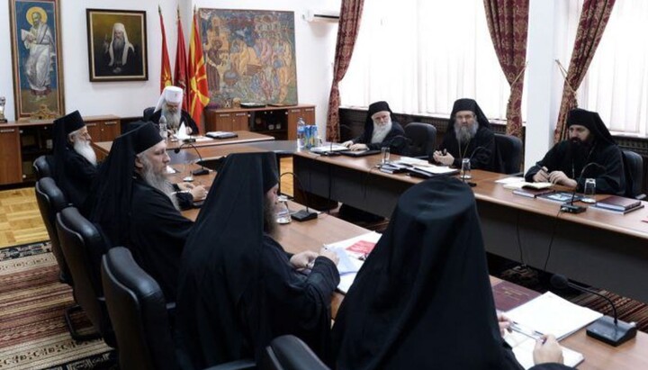 Ședința Sinodului Bisericii Ortodoxe Macedonene. Imagine: portalul 