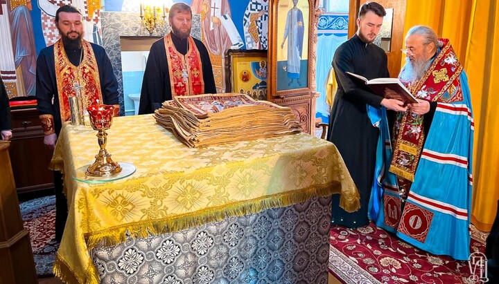 Блаженніший освятив нові антимінси у монастирі Феофанії