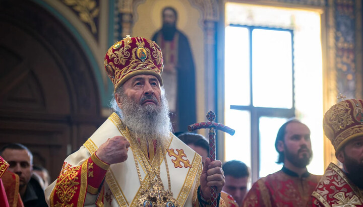 Предстоятель УПЦ возглавил Всенощное бдение в Киево-Печерской лавре. Фото: news.church.ua