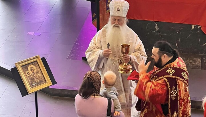 Епископ Вениамин на литургии в Невшателе. Фото: ОВЦС