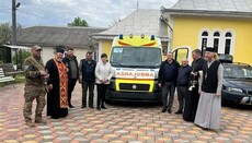 Буковинські громади УПЦ купили машину швидкої допомоги для воїнів у Бахмуті