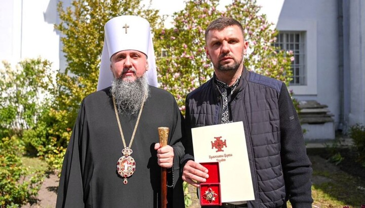 Нардеп Гузь получил орден от главы ПЦУ. Фото: bug.org.ua