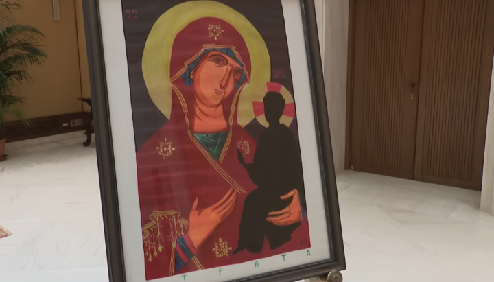 «Ікона» Ревіки «Втрата». Фото: скріншот youtube-каналу Ватикану